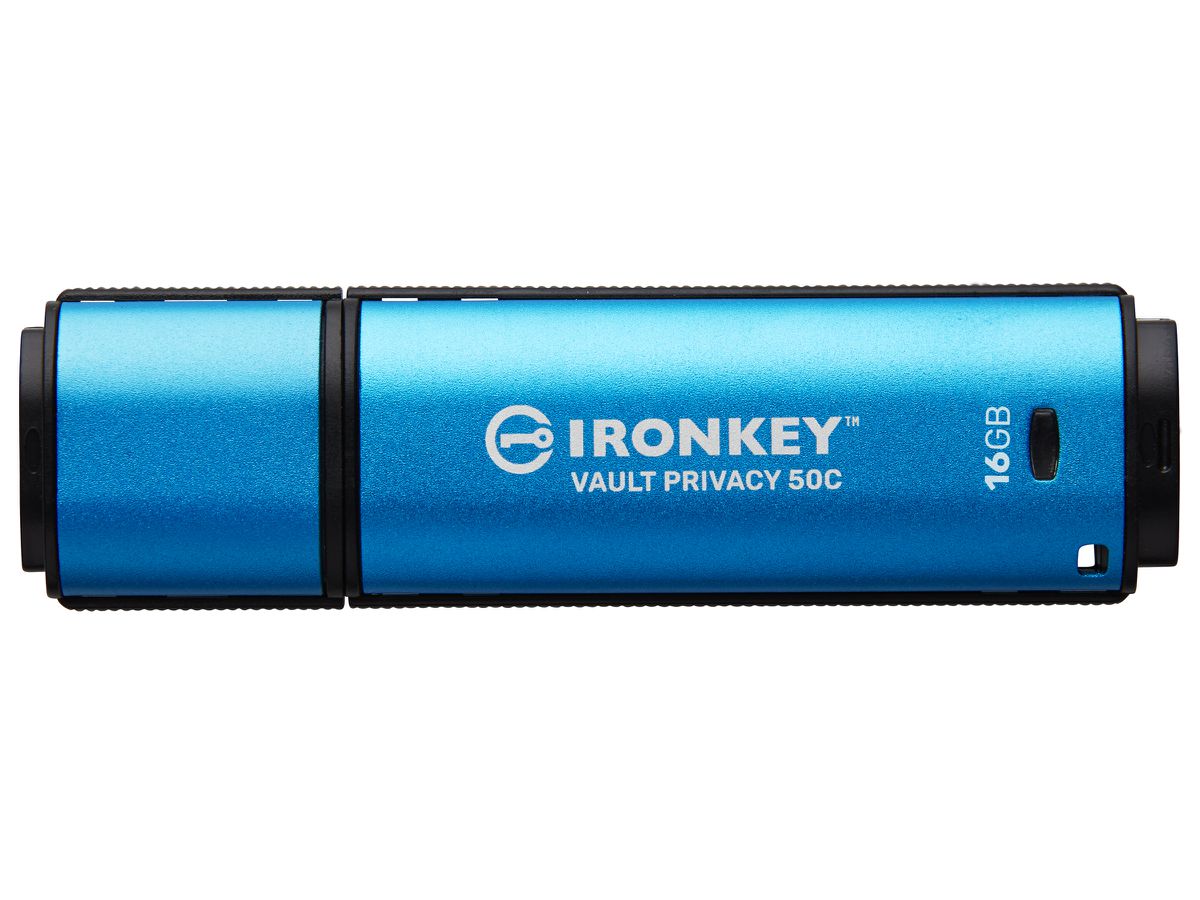 Kingston Technology IronKey 16GB USB-C Vault Privacy 50C AES-256 verschlüsselter, FIPS 197