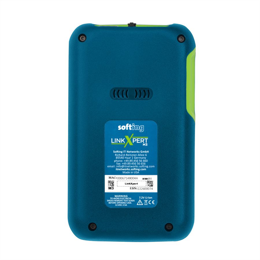 SOFTING LinkXpert M3, 3-Medien-Multitool zum einfachen Testen von LAN-Netzwerken