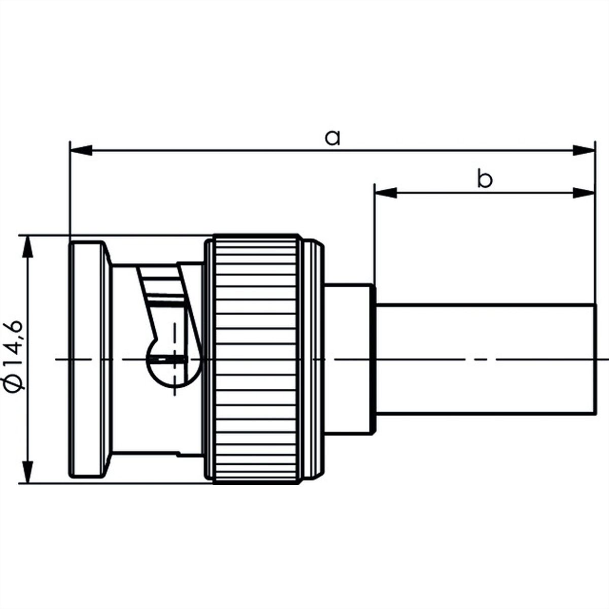 TELEGÄRTNER BNC-Crimpstecker 75 Ohm