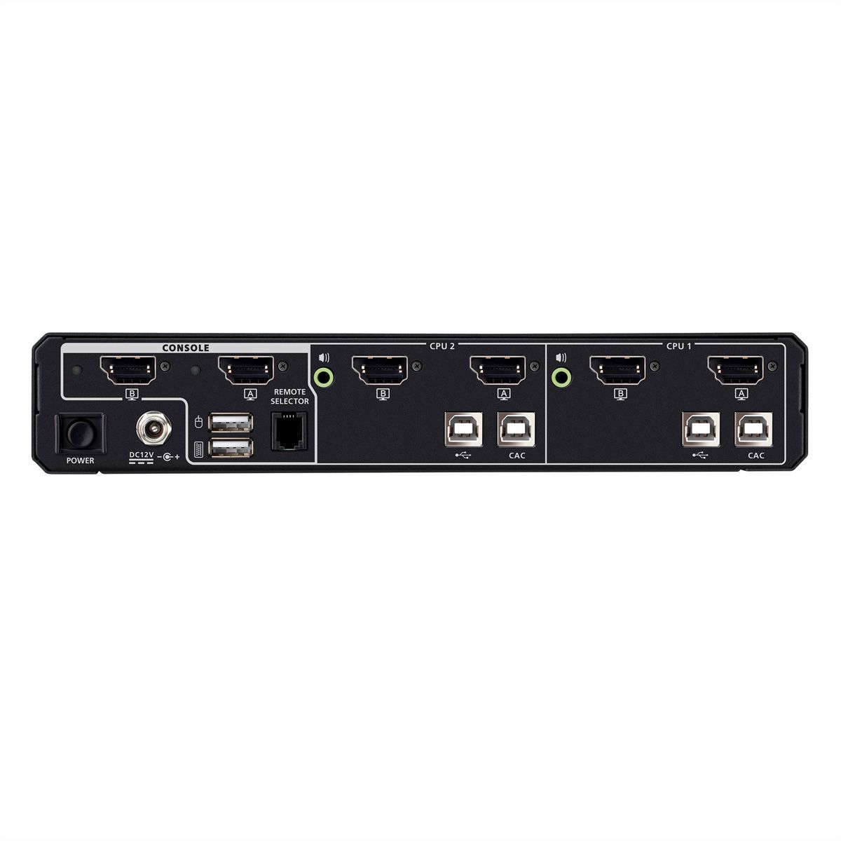 ATEN CS1142DPH4C 2-Port USB 5K DP/HDMI, Dual Bildschirm Universal Secure KVM Switch mit Cardreader