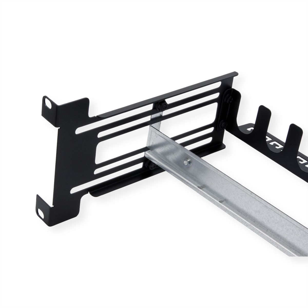 VALUE 19-Zoll-Tragrahmen für Hutschienengeräte, 3HE, schwarz