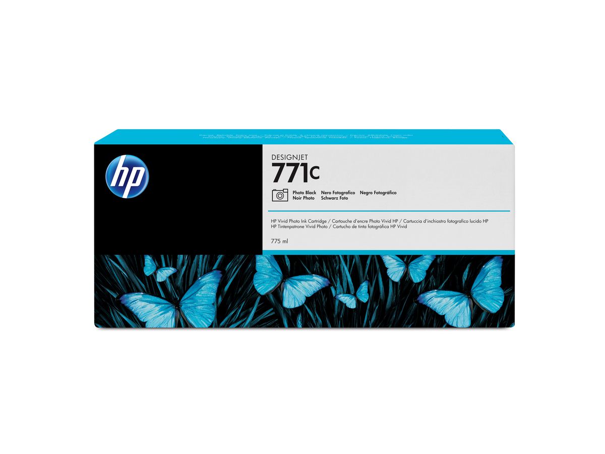 HP 771C Fotoschwarz DesignJet Druckerpatrone, 775 ml