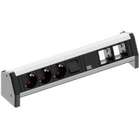 BACHMANN DESK 1x Schalter 3x Schutzkontakt 2x ABD GST18