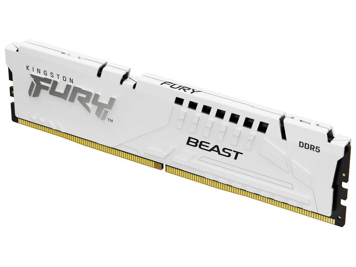 Kingston Technology FURY Beast 32GB 5600MT/s DDR5 CL40 DIMM White XMP