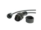 ROLINE Tragbares E-Auto Ladegerät, Typ J & Typ2 Stecker, 1-phasig, Mode 2, 10 A, 2,3 kW, 5 m