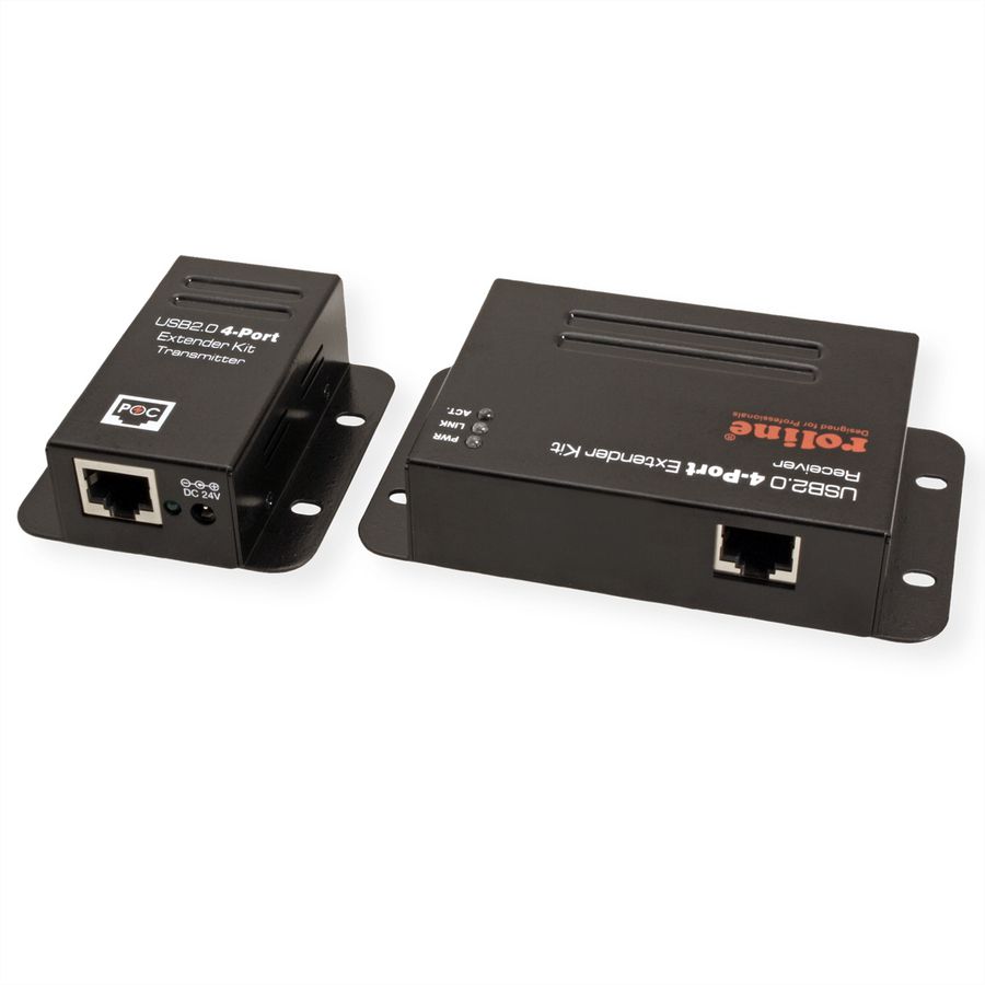 ROLINE USB 2.0 Verlängerung über RJ45, 4x USB, max. 50m