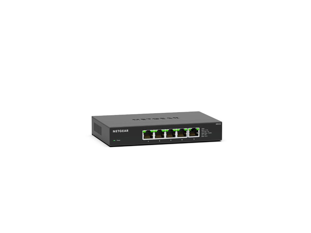 NETGEAR MS305-100EUS Netzwerk-Switch Unmanaged 2.5G Ethernet (100/1000/2500) Schwarz