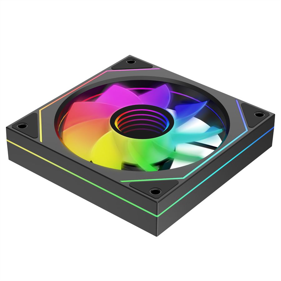XILENCE XF078 Reverse Gehäuselüfter, mit Infinity-Mirror-Design