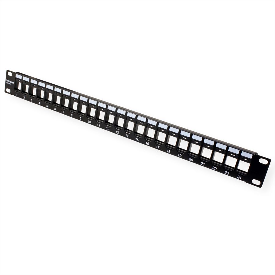 TRENDnet TC-KP24 Patch Panel, 24-Port Blank Keystone 1U