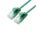 ROLINE GREEN UTP Patchkabel Kat.6A (Class EA), LSOH, slim, grün, 3 m