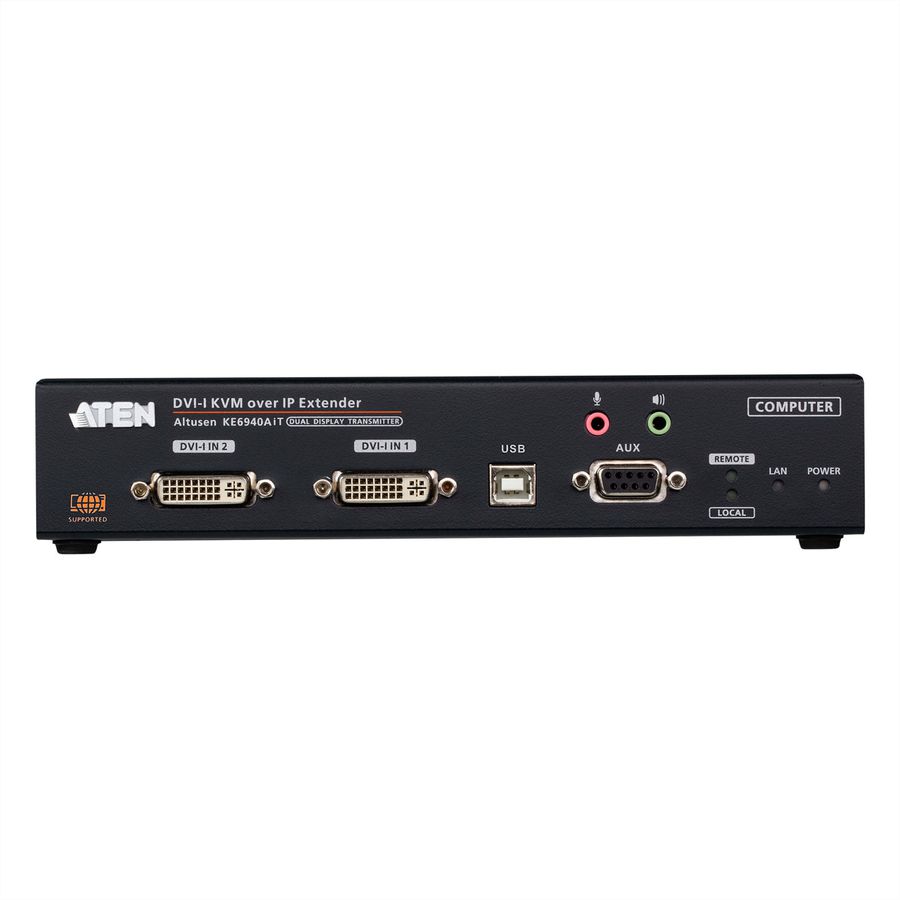 ATEN KE6940AIT FHD Dual DVI KVM over IP Transmitter mit Internetzugang