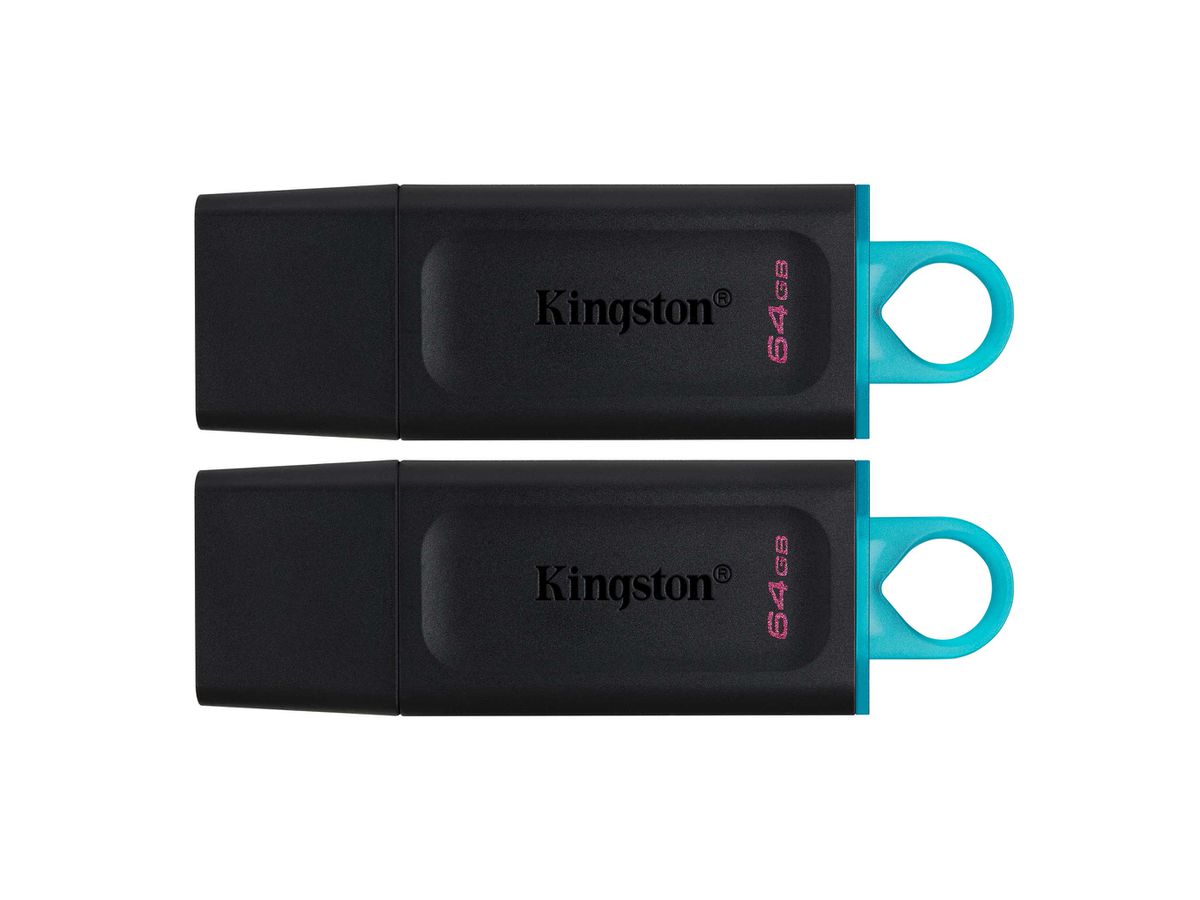 Kingston Technology DataTraveler Exodia USB-Stick 64 GB USB Typ-A 3.2 Gen 1 (3.1 Gen 1) Schwarz