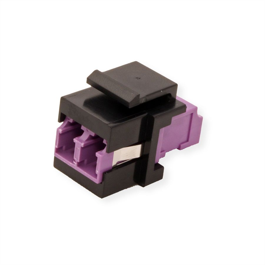 ROLINE Keystone LWL-Adapter LC/LC Duplex, Multimode, OM4