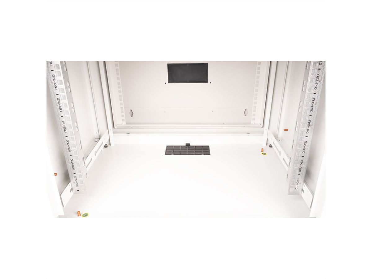ROLINE 19-Zoll Wandgehäuse Pro 7 HE, 600x600 BxT zweiteilig schwenkbar grau