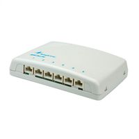 TELEGÄRTNER Mini-Verteiler MPD6 Cat.6A (Class EA), für Wandmontage, 6 Ports