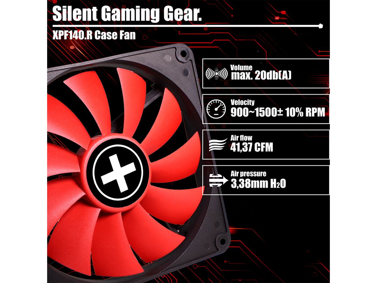 Xilence XPF140.R 140mm Performance Gehäuselüfter, 3PIN