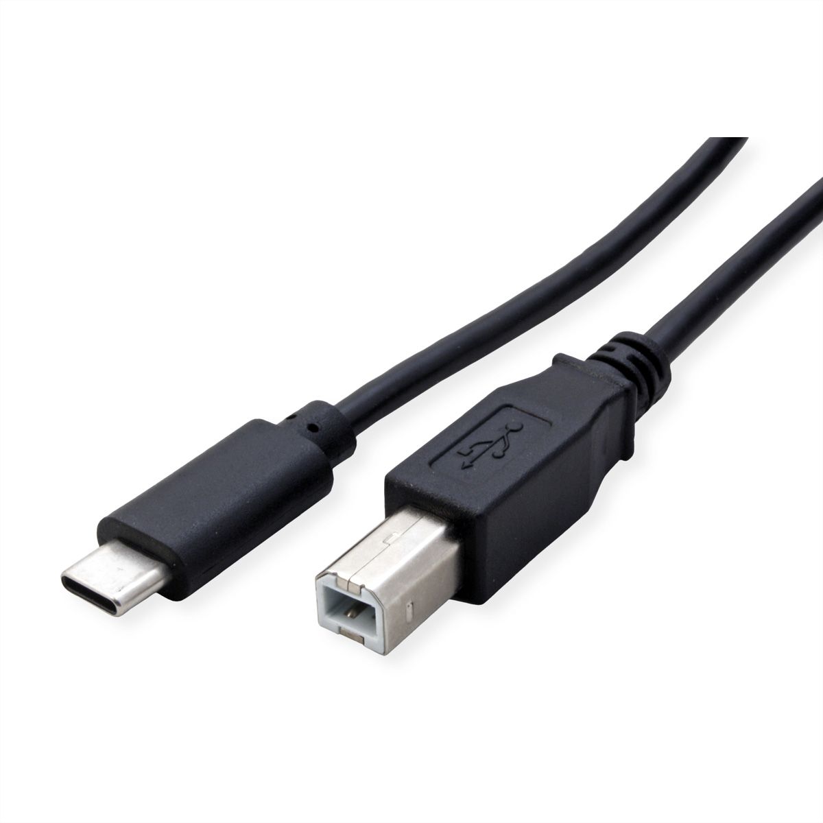 ROLINE USB 2.0 Typ C Kabel, C - B, ST/ST, schwarz, 4,5 m