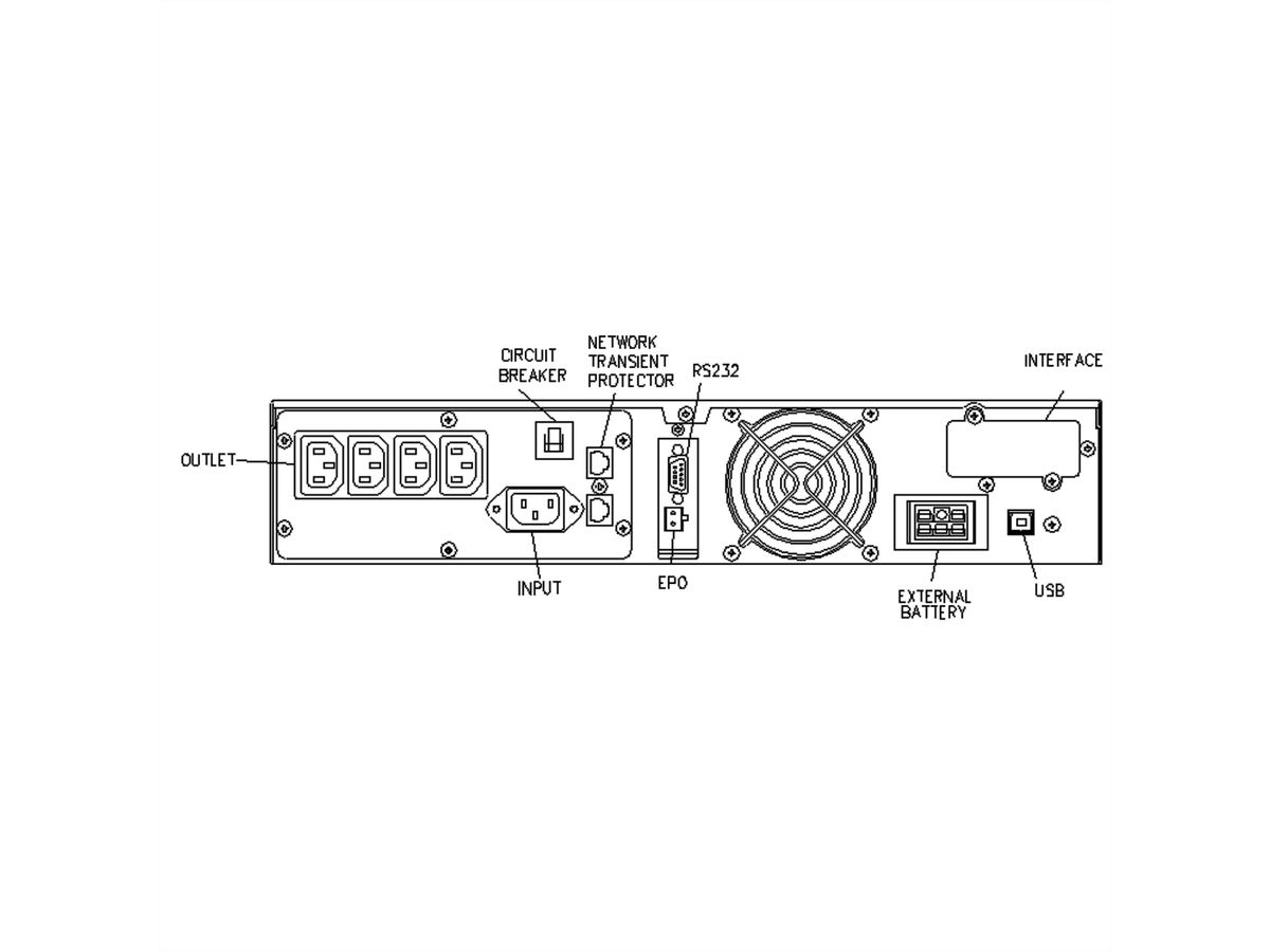 ROLINE ProSecure II 700 RM2HE - Online USV, 19" Rackversion