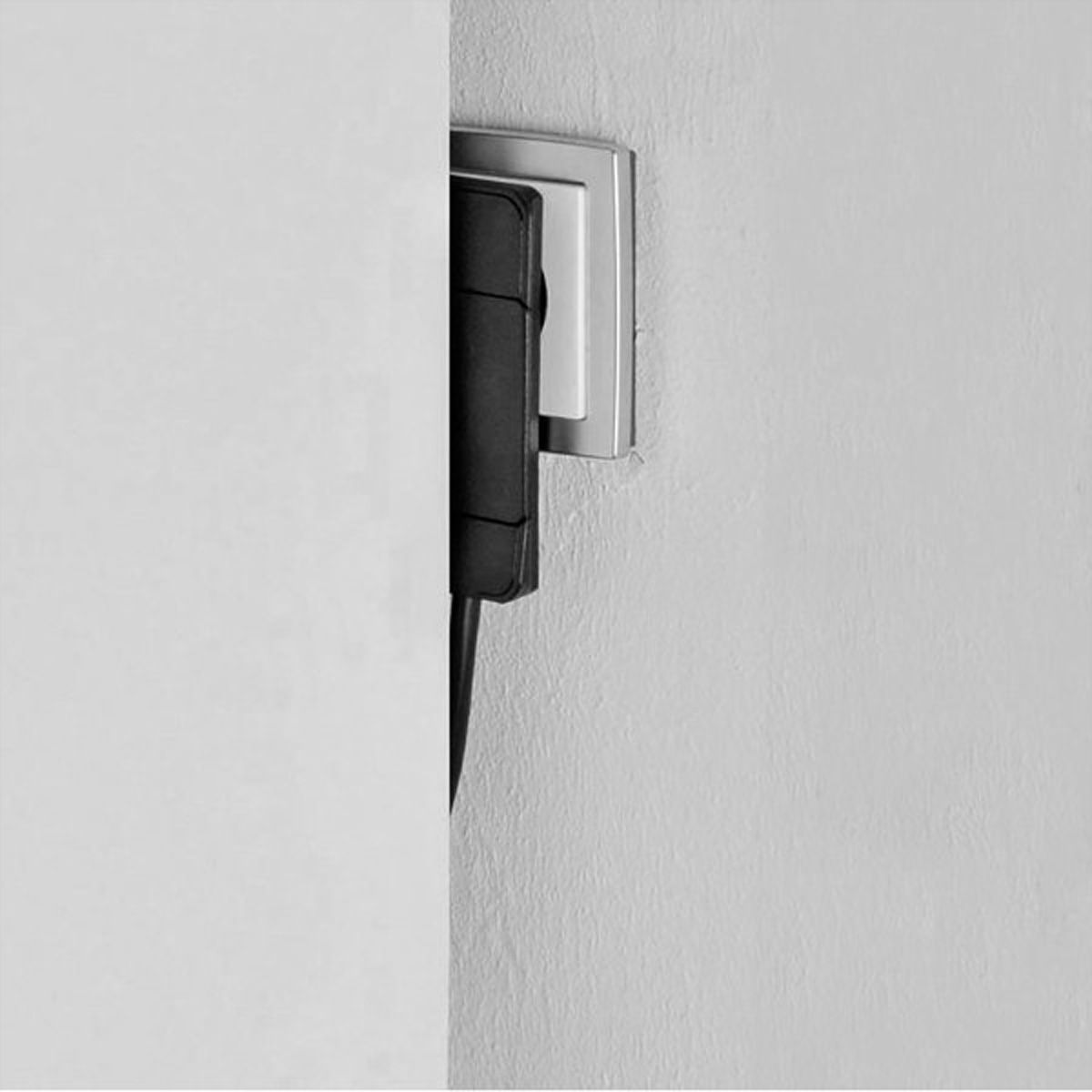 BACHMANN SmartPlug Flachstecker, mit 3x Schutzkontakt Steckdosenleiste, weiß, 1,6 m