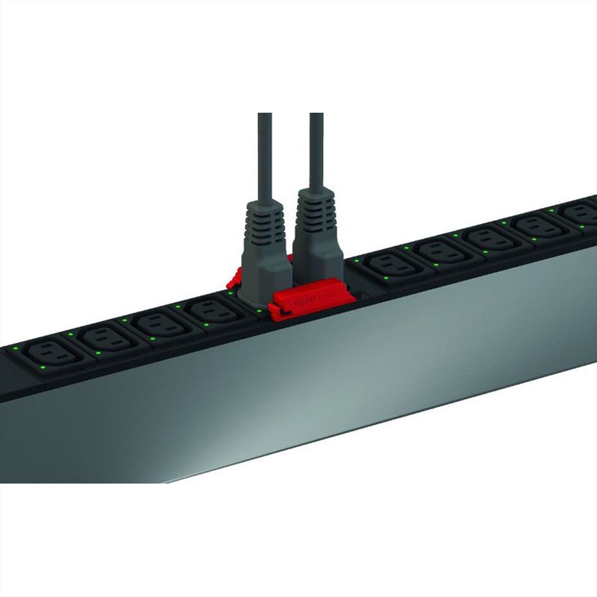 BACHMANN PDU Verriegelungs Clips, für C13 Buchsen, 12er Set, rot