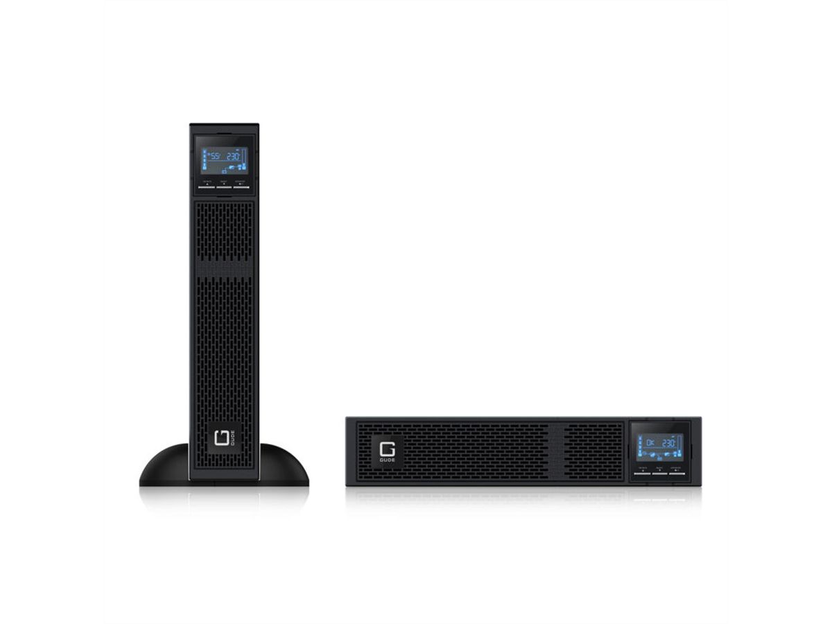 GUDE EPB 8810-3 USV 3000VA UPS Backup Tower/RM, schwarz