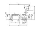 SCHROFF Typ H-MZ stabil, mit Z-Schiene - MODULSCH. HINTEN 1MT H MZ