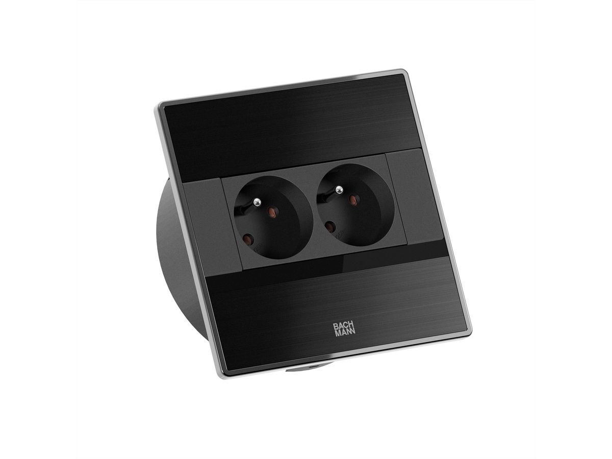 BACHMANN SENSE schwarz 2xUTE, L=2,0m AEH