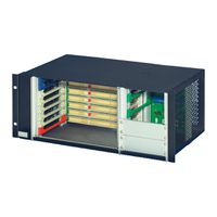 SCHROFF Einschubsystem mit 64 bit CompactPCI-, PSB-, H.110-Busplatine, 6HE horiz. eingebaut mit Rear I/O für 19"-Netzgerät