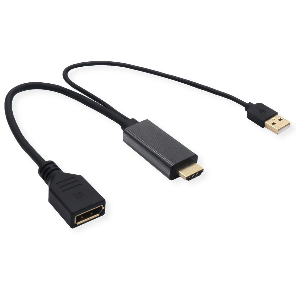 VALUE 4K HDMI-DisplayPort Adapter, v1.2, HDMI ST - DP BU