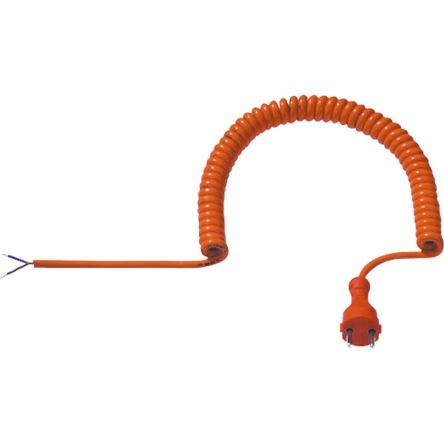 BACHMANN Wendelltg.H05BQ-F 2x1.00 orange, CEE 7/17 Konturenstecker
