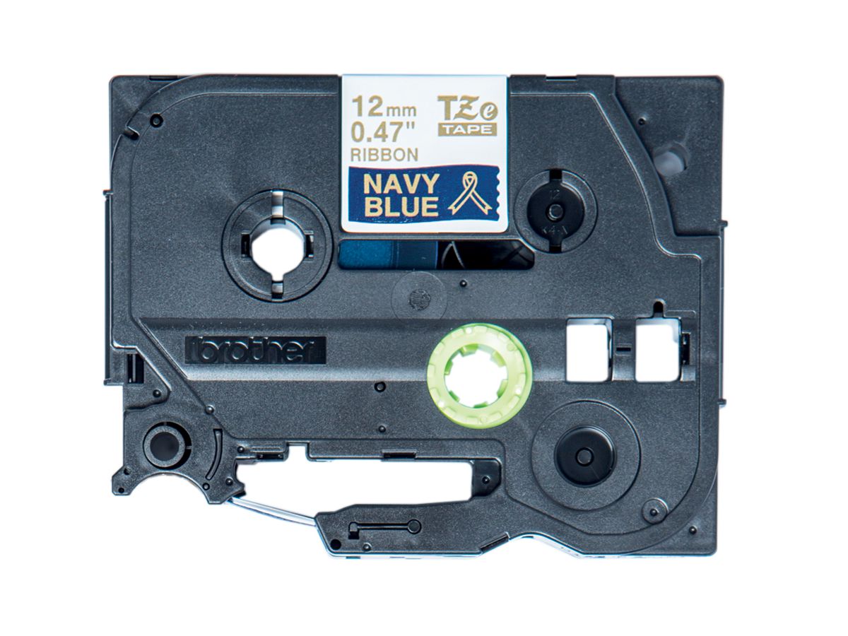 Brother TZE-RN34 Gold auf Marineblau TZe Etiketten erstellendes Band