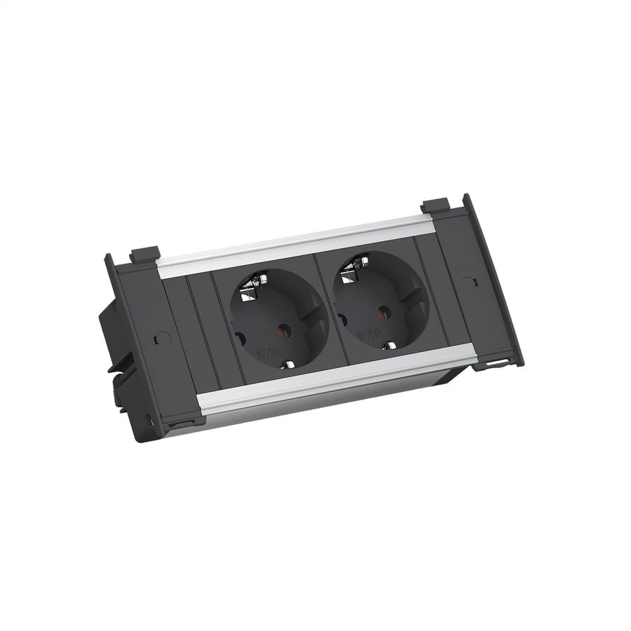 BACHMANN KAPSA X-Small 2x Schutzkontakt, Montagestecker