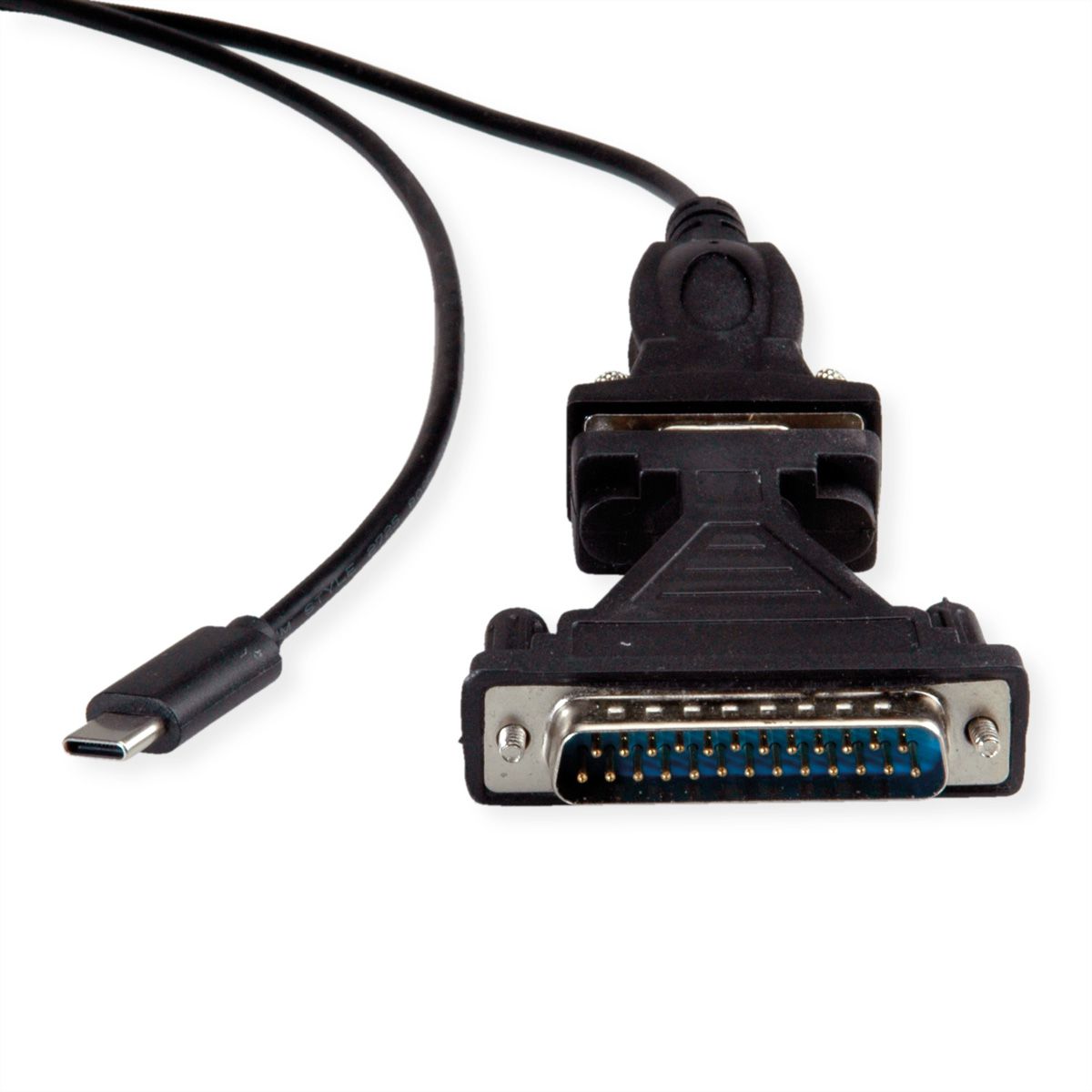 VALUE USB - Seriell Konverter-Kabel, Typ C - RS232, schwarz, 1,8 m