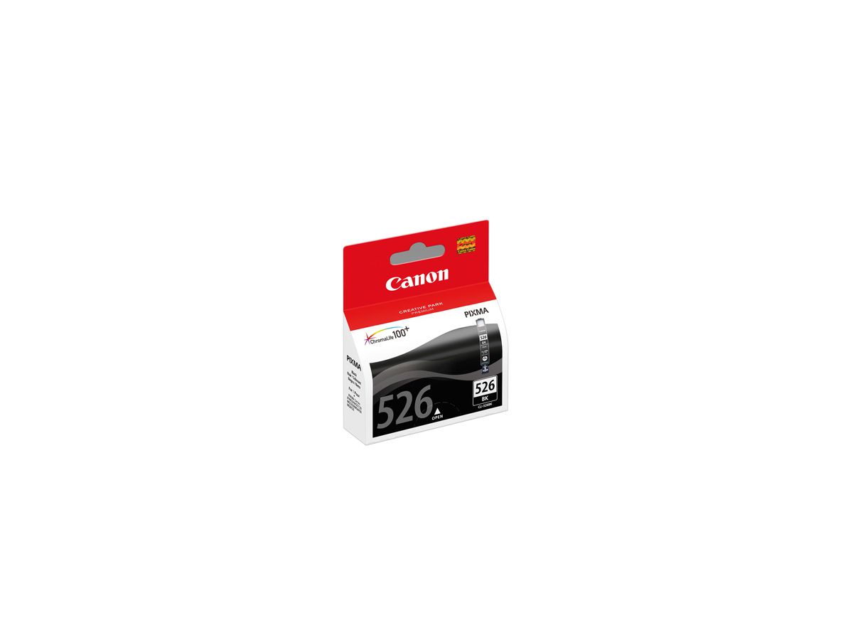 Canon CLI-526BK - Tinte schwarz für PIXMA, ca. 665 Seiten, MG5150 / MG5220 / MG5220 / MG5250 / MG6120 / MG6150 / MG8120 / IP4820 / IP4850