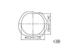 METZ CONNECT Verbindungsleitung M12 BU-RJ45 ST, 8-pol X-kodiert, gerade-gerade, 5 m