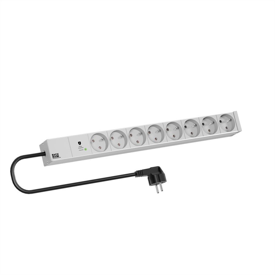 BACHMANN 19"-Steckdosenleiste 1HE 8xUTE 1xSPD
