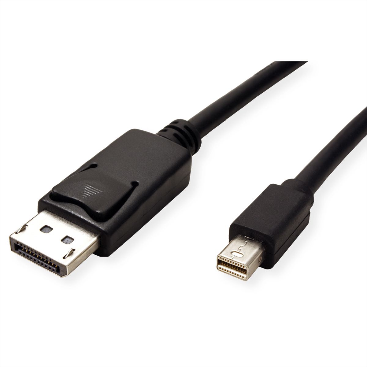 ROLINE GREEN DisplayPort Kabel, DP ST - Mini DP ST, TPE, schwarz, 2 m