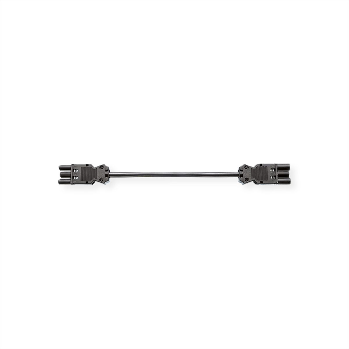 BACHMANN Geräteverlängerung GST18-3 Stecker/Kupplung, schwarz, 1 m