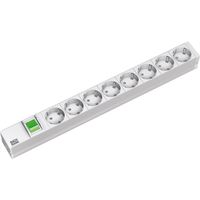 BACHMANN 19" Steckdosenleiste 8fach, mit Schalter, Aluminium