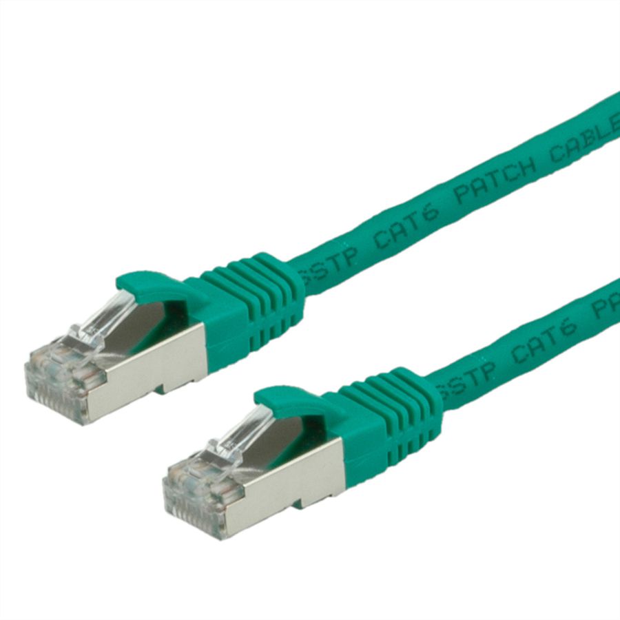 VALUE Patchkabel Cat.6 (Class E) S/FTP (PiMF), LSOH, grün, 0,5 m