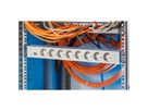 BACHMANN 19'' PVC 8x Schutzkontakt-Steckdosenleiste, 2,0m Schutzkontaktstecker