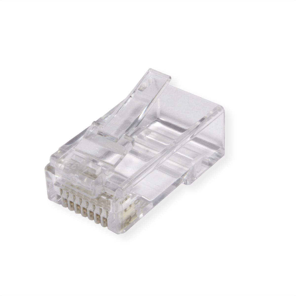 ROLINE RJ-45 Modular Plug ungeschirmt Cat.6A (Class EA), für Massiv-/Litzendraht, 10 St.