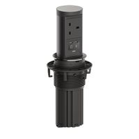 BACHMANN ELEVATOR2 1xUK 1xUSB, 1xUSB C/C 45W Edelstahl-Optik L=2m UK13A