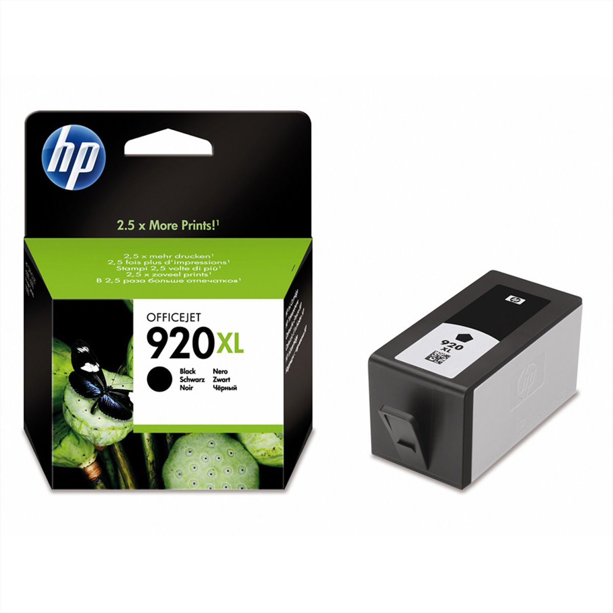 CD975AE, Nr. 920XL, Druckpatrone, schwarz für HP-OfficeJet 6000 / 6500