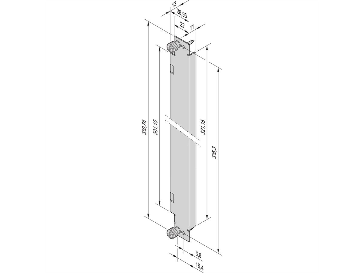 SCHROFF AdvancedTCA-Frontplatten - FRONTPL.8HE 6TE VA PS ATCA