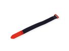 VELCRO® Klettband mit Öse, 25mm, 10Stk., schwarz, 30 cm