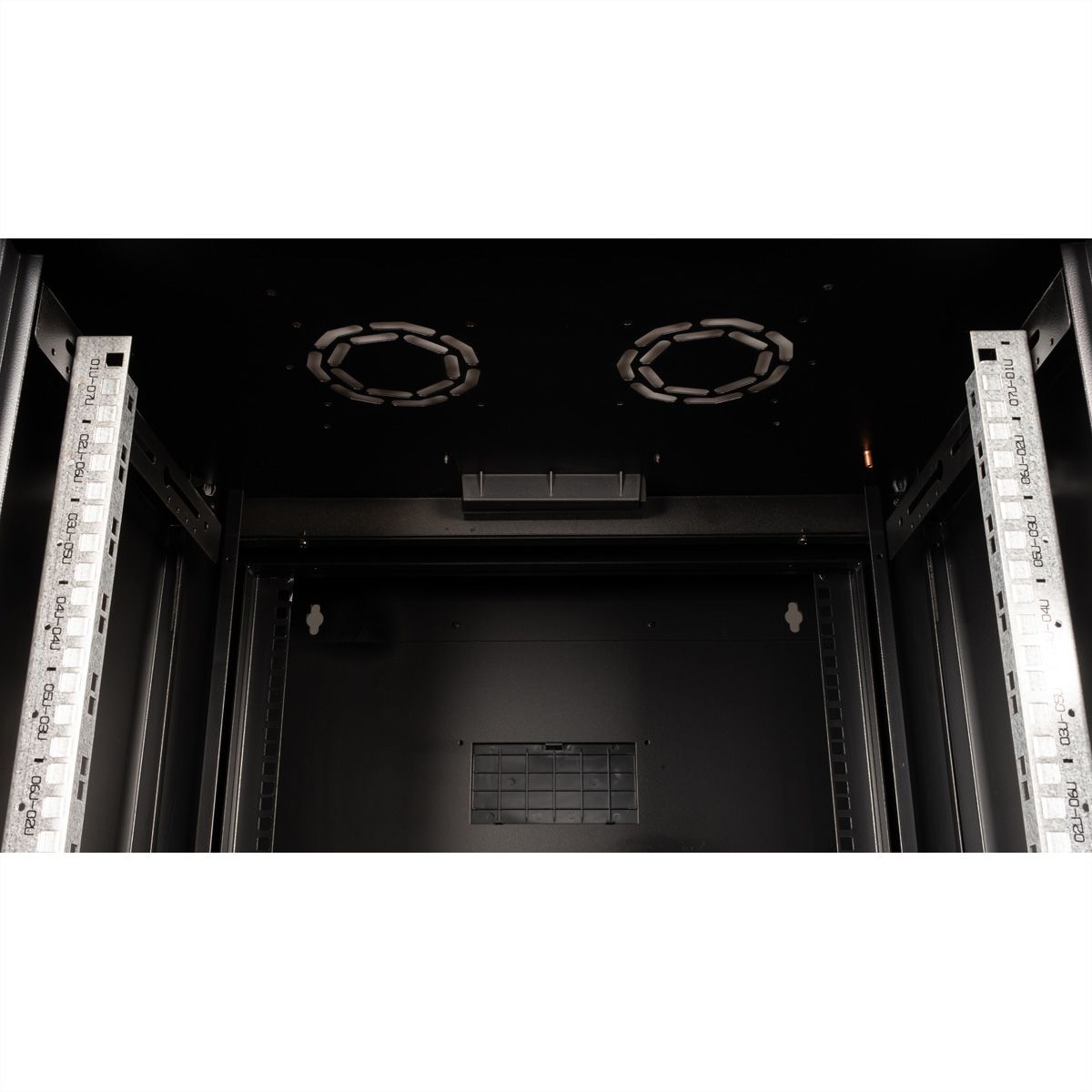 ROLINE 19-Zoll Wandgehäuse Pro 7 HE, 600x600 BxT zweiteilig schwenkbar schwarz