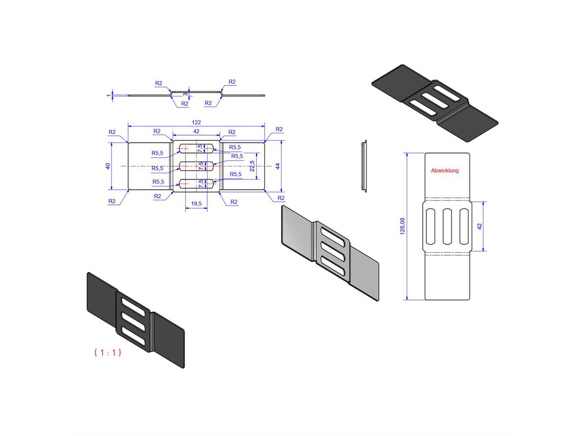 BACHMANN Verbindungswinkel PDU Basic, VM profil