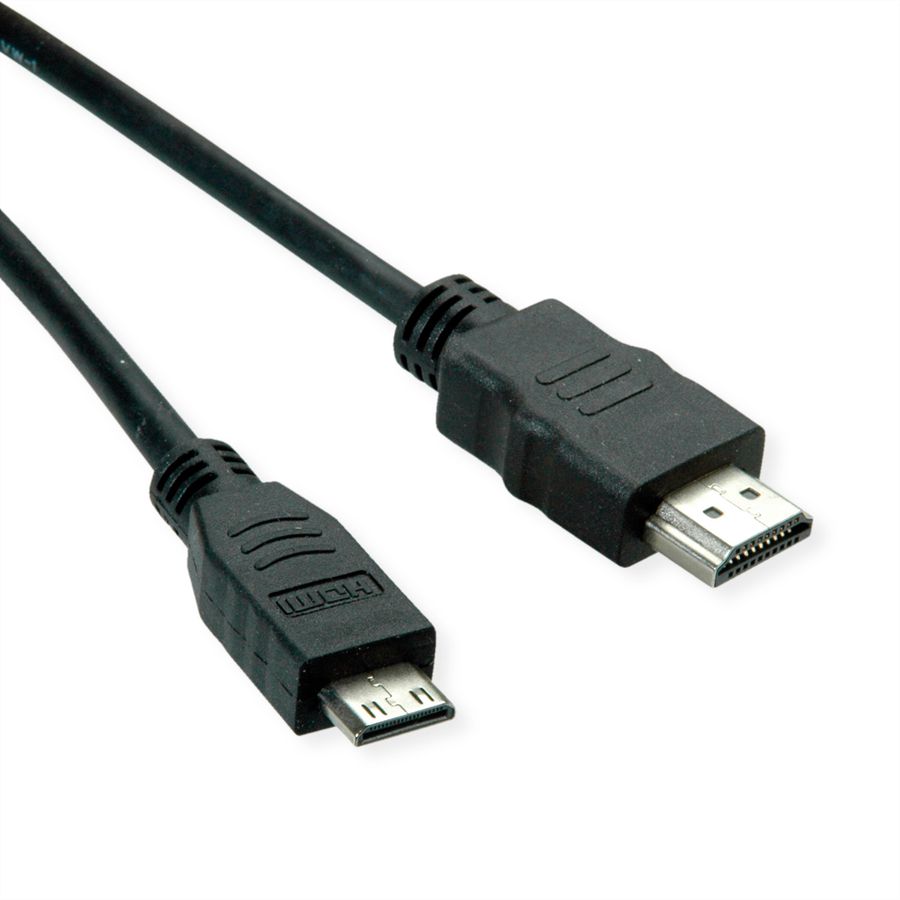 ROLINE GREEN HDMI High Speed Kabel mit Ethernet, HDMI ST - Mini HDMI ST, 2 m