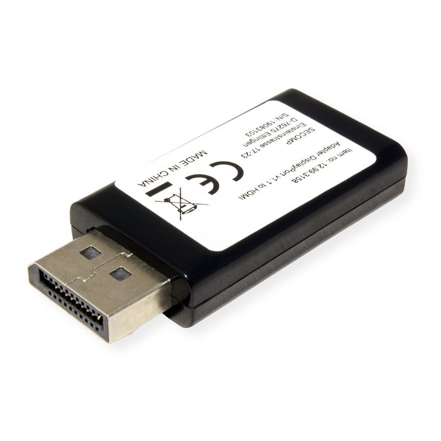 VALUE DisplayPort-HDMI Adapter, DP Stecker-HDMI Buchse